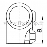 Tube clamp fitting 101:  Short tee suitable for 2 tubes, for tubular structures. Put together your tubular structure with ease