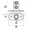 Conector tubular negro 132: Base con pletina alargada para montaje tubular. se montan con una simple llave Allen. FitClamp