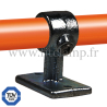 black tube clamp fitting 143 for tubular structures : Handrail bracket. Easy to install. FitClamp