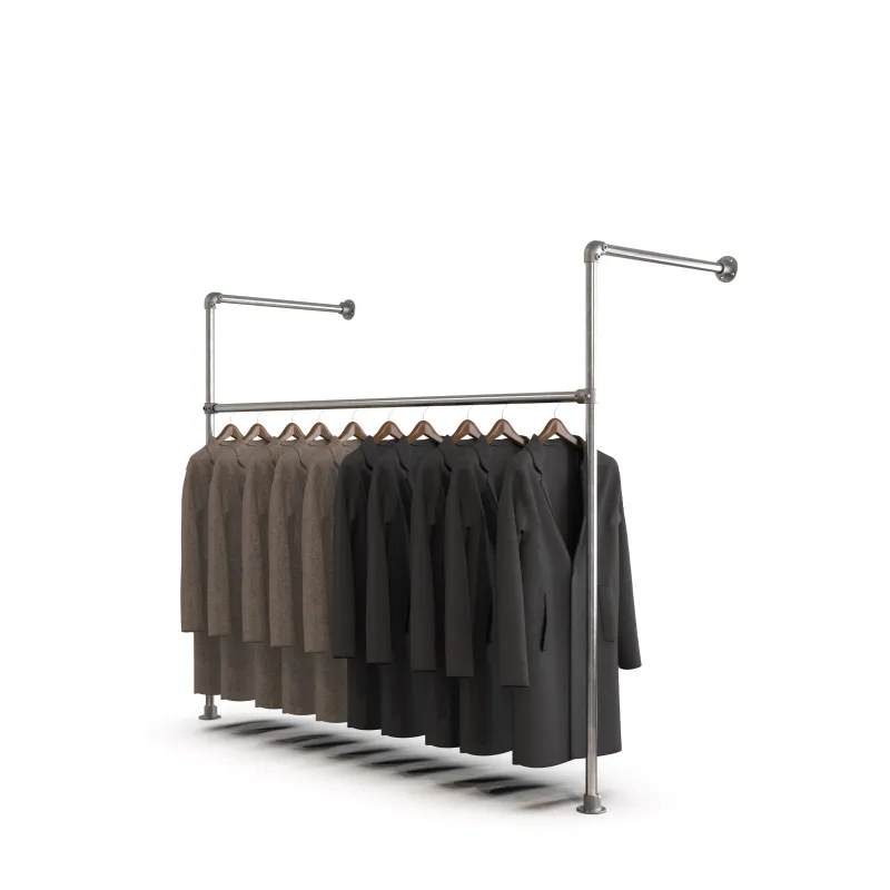 Porte manteaux mural simple en structure tubulaire - FitClamp