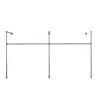 Porte manteaux mural double en structure tubulaire - FitClamp