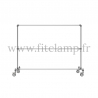 Tubular structure two-tier clothes rail. Easy to install