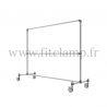Tubular structure two-tier clothes rail. FitClamp
