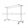 Perchero con doble anchura de estructura tubular. FitClamp