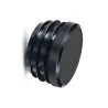 Raccord tubulaire Embout de tube plastique (133) noir pour un assemblage tubulaire. FitClamp