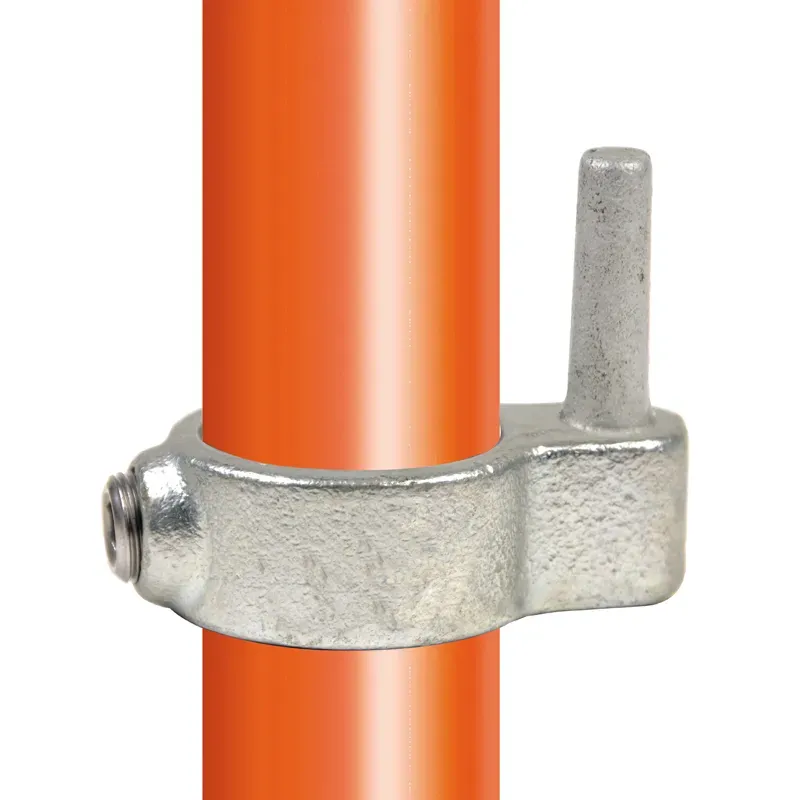 Tube clamp fitting 140 for tubular structures: Gate hinge. easy to install. FitClamp