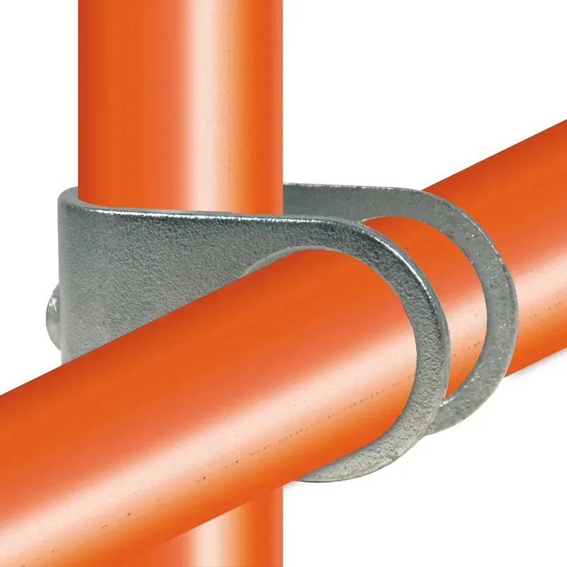 Conector tubular 160: Cruz girada tipo U para montaje tubular