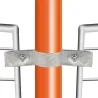 Conector tubular 171: Pasador doble para fijar a reja para montaje tubular. Se montan con una simple llave Allen