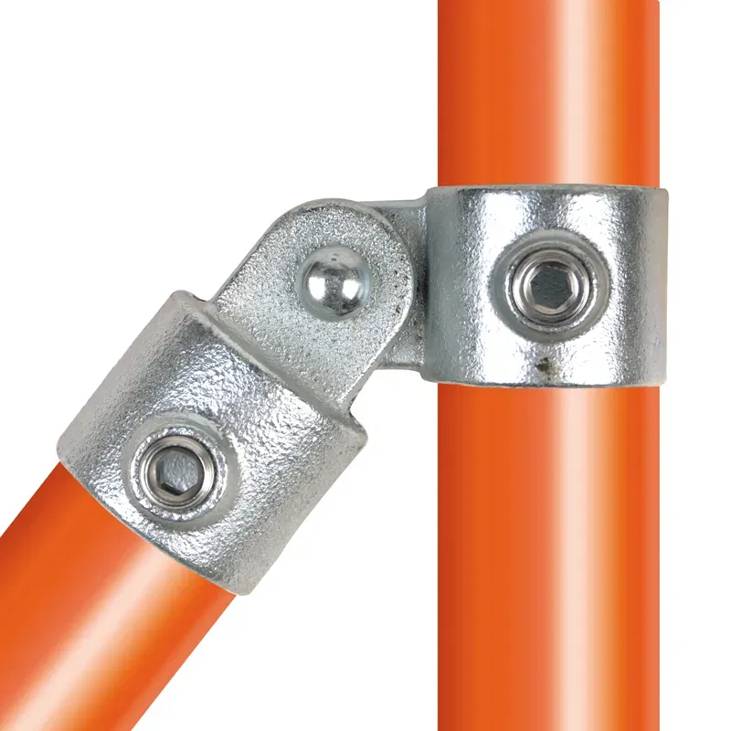 Tube clamp fitting 173: Single swivel for tubular structures. With double galvanised protection