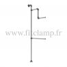 Perchero de pared Solo de estructura tubular. FitClamp