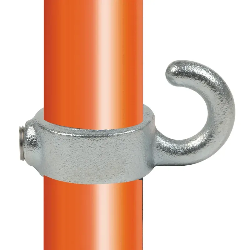 Conector tubular 182: Gancho compatible con 1 tubo para montaje tubular. se montan con una simple llave Allen