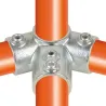 Tube clamp fitting 191: Ridge fitting clamps for tubular structures. With double galvanised protection. FitClamp