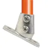Tube clamp fitting 252Z: Slope base flange for tubular structures. With double galvanised protection. FitClamp