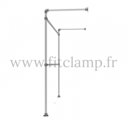 Tubular structure single wall-mounted clothes rail. You’ll love the endless possibilities offered by this double height wardrobe
