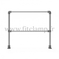 Barandilla individual C42 - Suelo plano 0°. FitClamp
