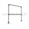 Barrière droite C42 simple. Garde-corps en structure tubulaire. FitClamp