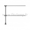 Upright tubular barrier - Extension: C42 tubular structure. FitClamp