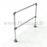 Angled barrier 0-11° - Simple: C32 tubular structure. Assembled with a simple Allen key