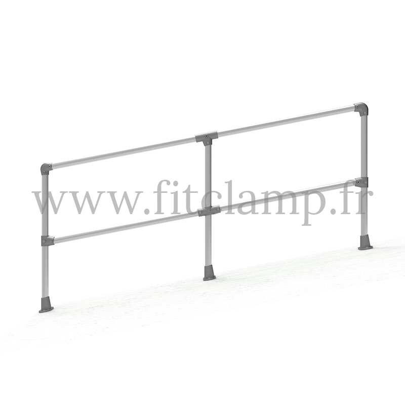 Barrière C42 inclinée 0-11° - Double - FitClamp