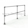 Angled barrier post 0-11° - Extension: C42 tubular structure. Assembled with a simple Allen key