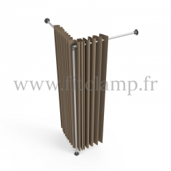 Probador esquinero de estructura tubular. FitClamp