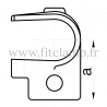 Tube clamp fitting 135 for tubular structures: Short clamp on tee, suitable for 2 tubes. Recommended tightening torque: 40Nm