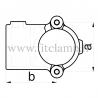 Tube clamp fitting 136: Add on tee, for tubular structures