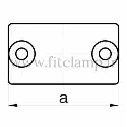Raccord tubulaire Manchon externe (149) pour un assemblage tubulaire. Double galvanisation. Plan
