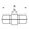 Raccord tubulaire Manchon interne (150) pour un assemblage tubulaire. Double galvanisation. plan