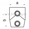 Tube clamp fitting 153 for tubular structures: Short tee 0-11°