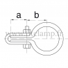 Conector tubular 170: Pasador individual para fijar a reja para montaje tubular