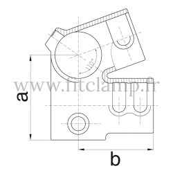 Tube clamp fitting 185: Eves fitting clamp for tubular structures