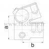 Conector tubular 185: Armazón parte baja para montaje tubular