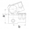 Tube clamp fitting 185: Eves fitting clamp for tubular structures