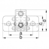 Tube clamp fitting 246 for tubular structures: Heavy-duty side palm