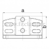 Tube clamp fitting 247 for tubular structures: Flange with toeboard adaptor