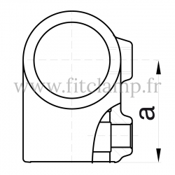 Tube clamp fitting: reducing short tee for tubular structures