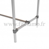 C42 Standard table in tubular structure: Industrial style. Foot option: 184