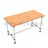 C42 Reinforced table in tubular structure: Industrial style. Easy to install. FitClamp