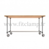 B34 Standard table in tubular structure: Industrial style. Easy to install. FitClamp