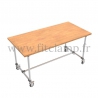 B34 Standard table in tubular structure: Industrial style. Easy to install