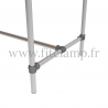 B34 Standard table in tubular structure: Industrial style. Foot option: 184