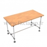 B34 Reinforced table in tubular structure: Industrial style. Customized dimension. FitClamp