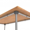 D48 Reinforced table in tubular structure: Industrial style.  Ideal solution for your interior layout. FitClamp