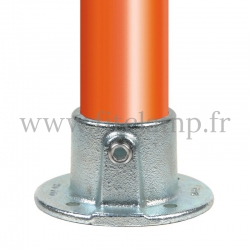 Tube clamp fitting 131 for tubular structures: Base flange. Put together your tubular structure with ease.