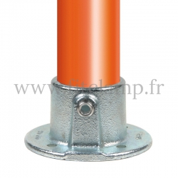 Conector tubular 131: Pletina de fijación para montaje tubular. con doble protección de galvanizado. FitClamp