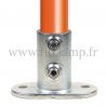Tube clamp fitting 132: Railing base flange for tubular structures. Easy to install