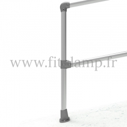 Poteau barrière inclinée 0-11° en structure tubulaire – Départ. FitClamp