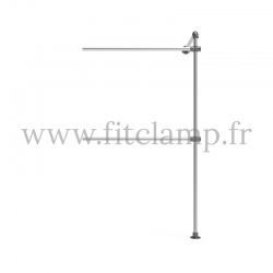 Extensión de perchero de pared de estructura tubular