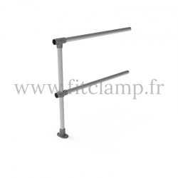 Upright tubular barrier - Extension: D48 tubular structure. Assembled with a simple Allen key